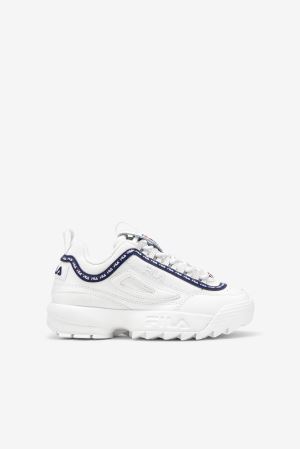 FILA Disruptor 2 Repeat Sneakers White / Navy / Red,Kids Shoes | CA.XVSDOR483